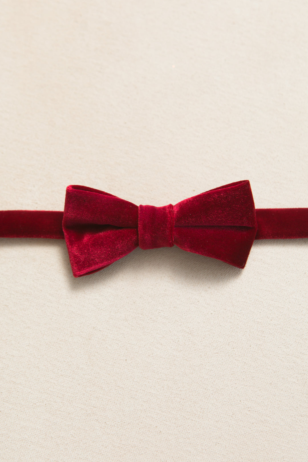 Bow Ties in Enamored Red Velvet