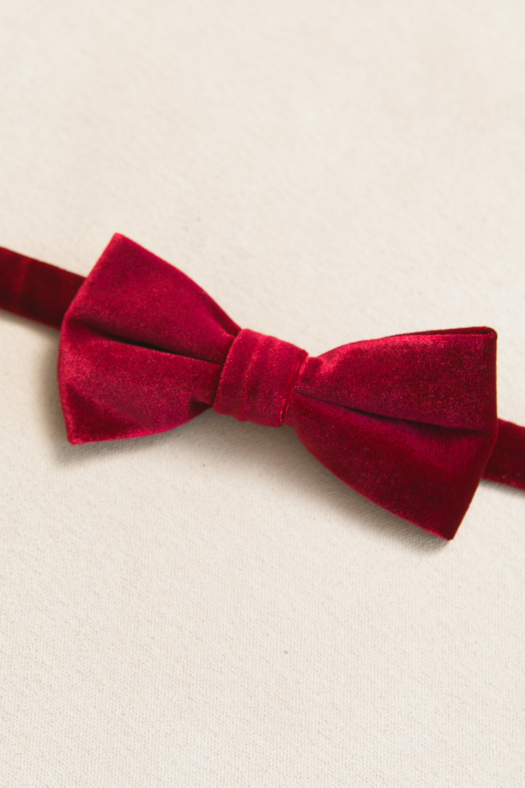 Bow Ties in Enamored Red Velvet