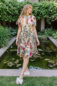 Margo Short Dress in Green Plaid - FINAL SALE