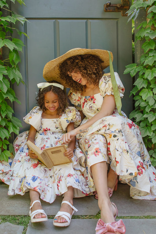 Coco Dress in Cream Floral