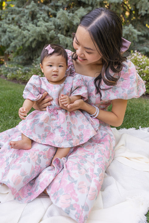 Baby Ivanna Dress Set in Pastel Floral