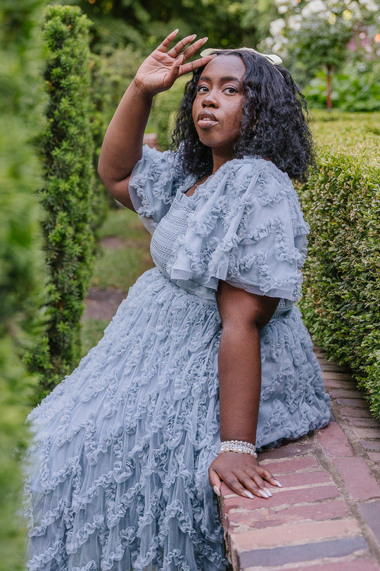 Cloud Nine Dress in Powder Blue