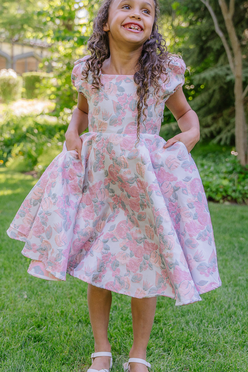 Mini Ivanna Dress in Pastel Floral