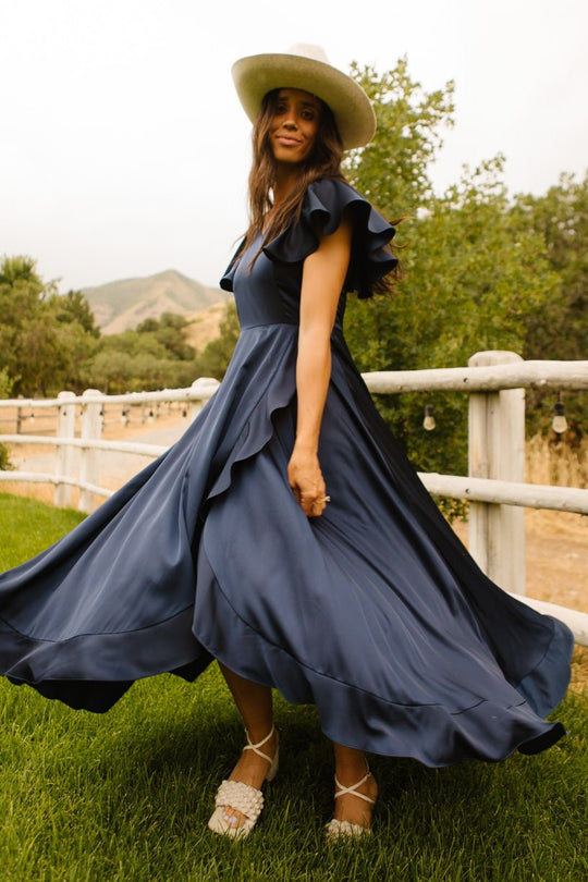 Callie Dress in Navy