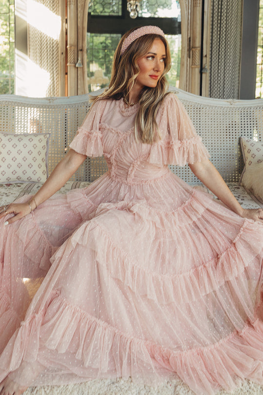 Whimsical Dress in Blush