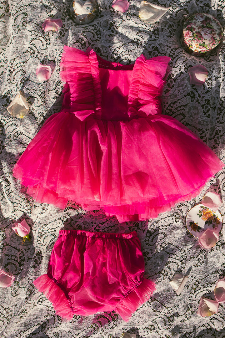 Baby Fairy Garden Dress Set in Pink