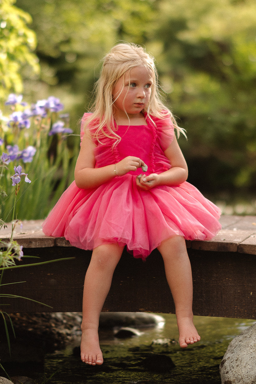 Mini Fairy Garden Dress in Pink