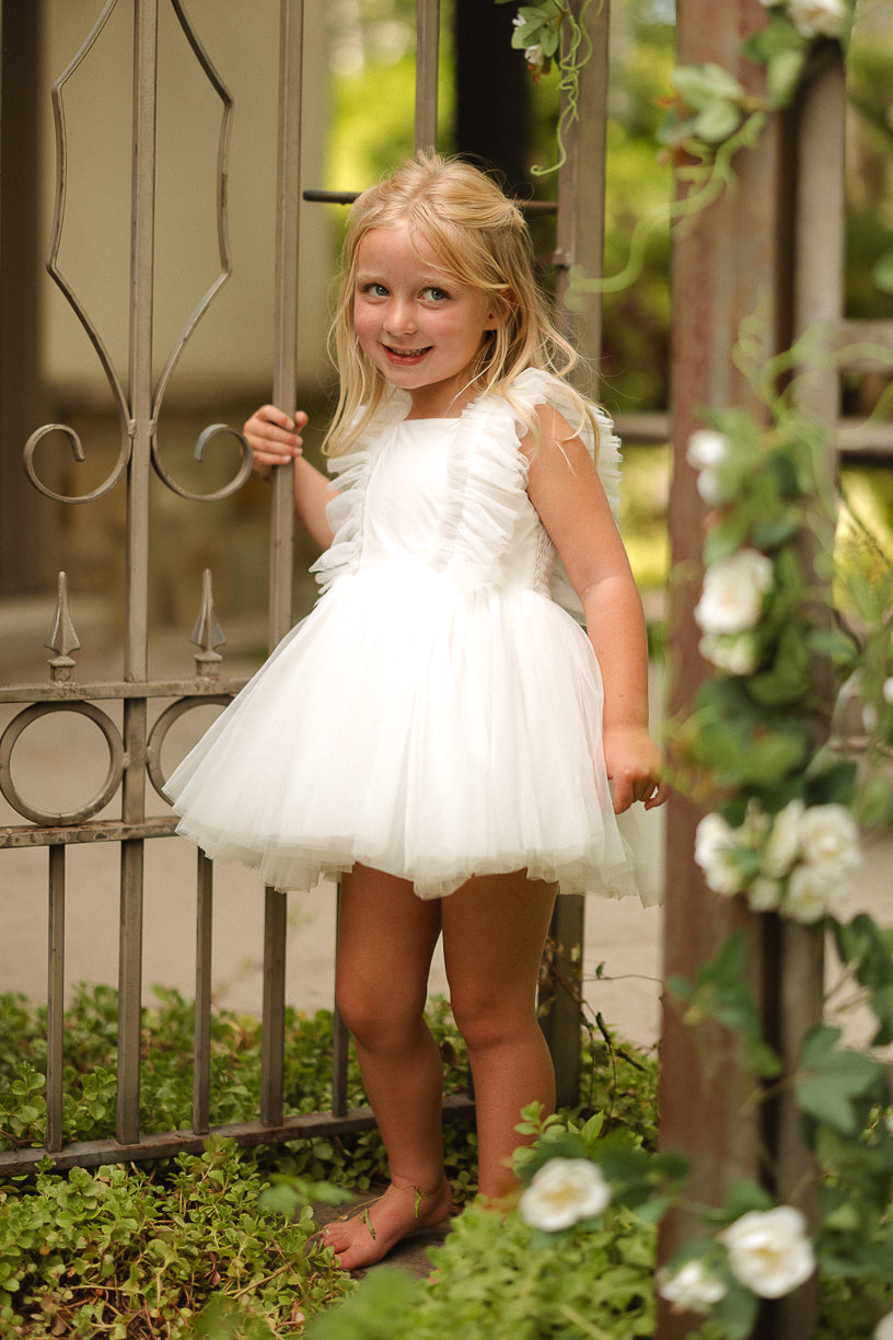 Mini Fairy Garden Dress in White – Ivy City Co