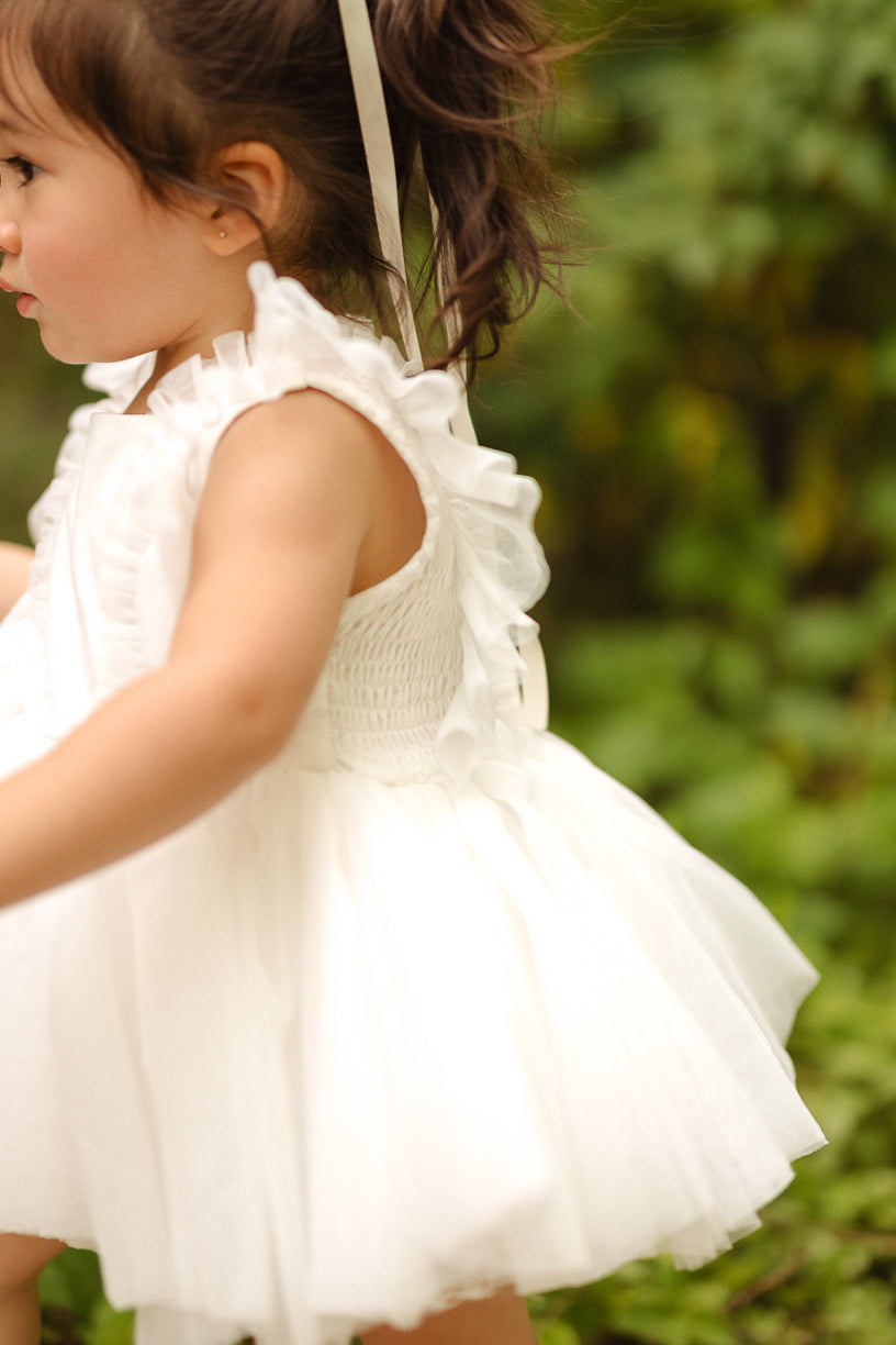 Baby Fairy Garden Dress Set in White