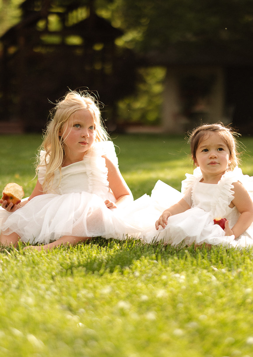 Baby Fairy Garden Dress Set in White