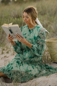 Geneva Short Dress in Bright Green - FINAL SALE