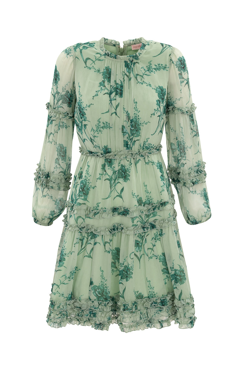 Geneva Short Dress in Bright Green – Ivy City Co
