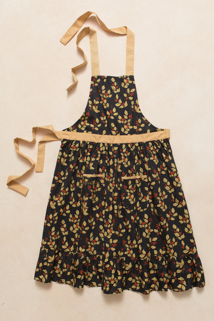 Ivy Apron in Sophia Holly Berry Cotton