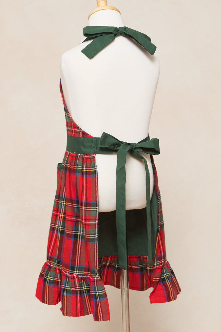 Mini Ivy Apron in Madeline Holiday Plaid Cotton