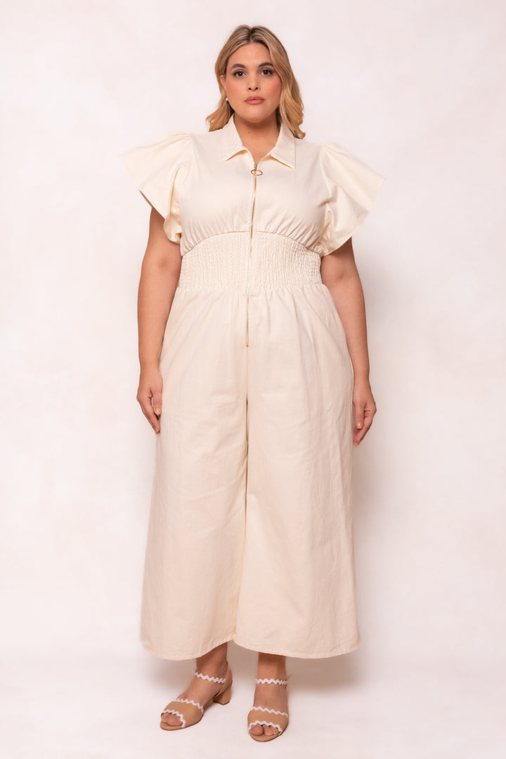 Betsy Jumpsuit in Cream