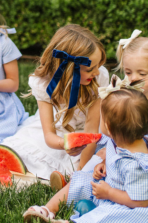 Baby Blakely Dress in Blue Gingham