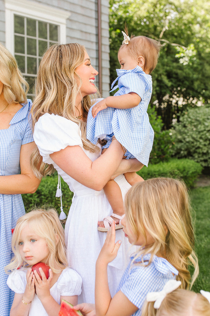 Baby Blakely Dress in Blue Gingham