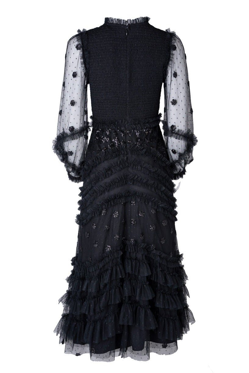 Claire Dress in Black Sequin