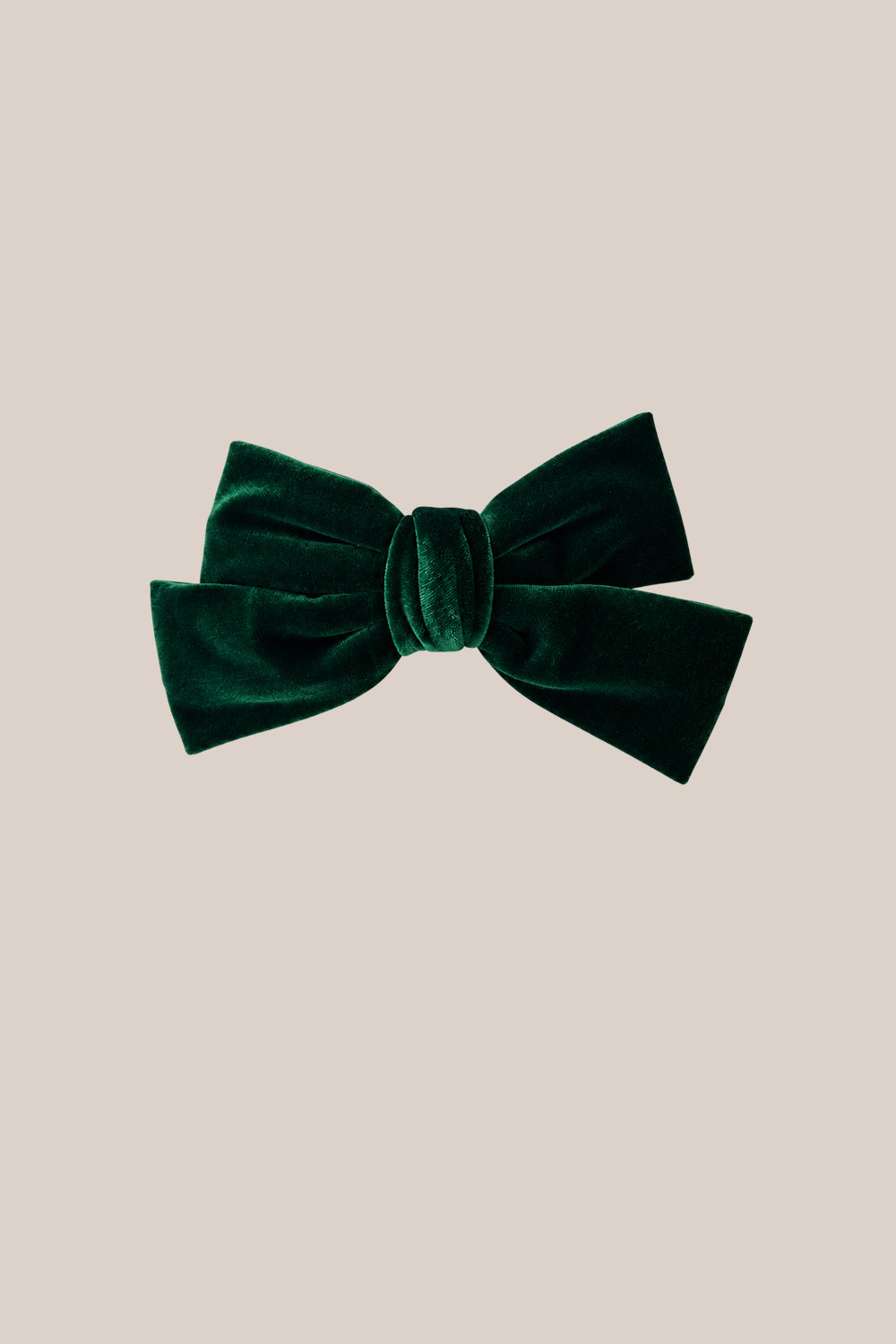 Hair Bows in Emerald Velvet - Medium