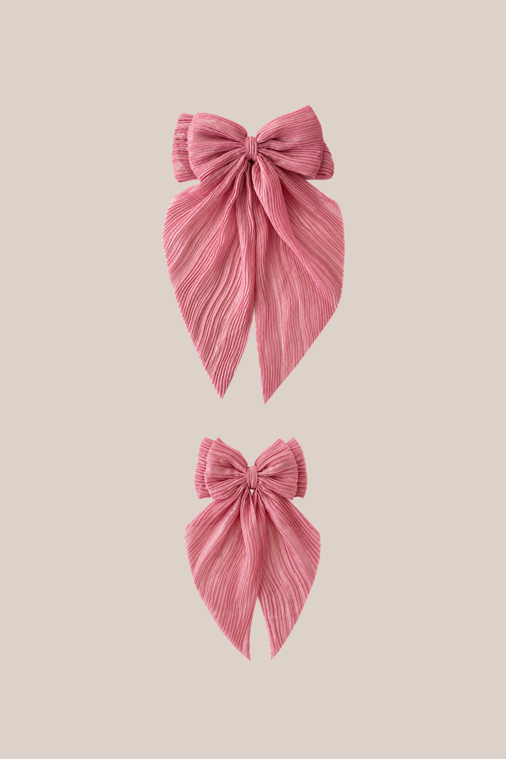 Hair Bows in Gilded Rosé