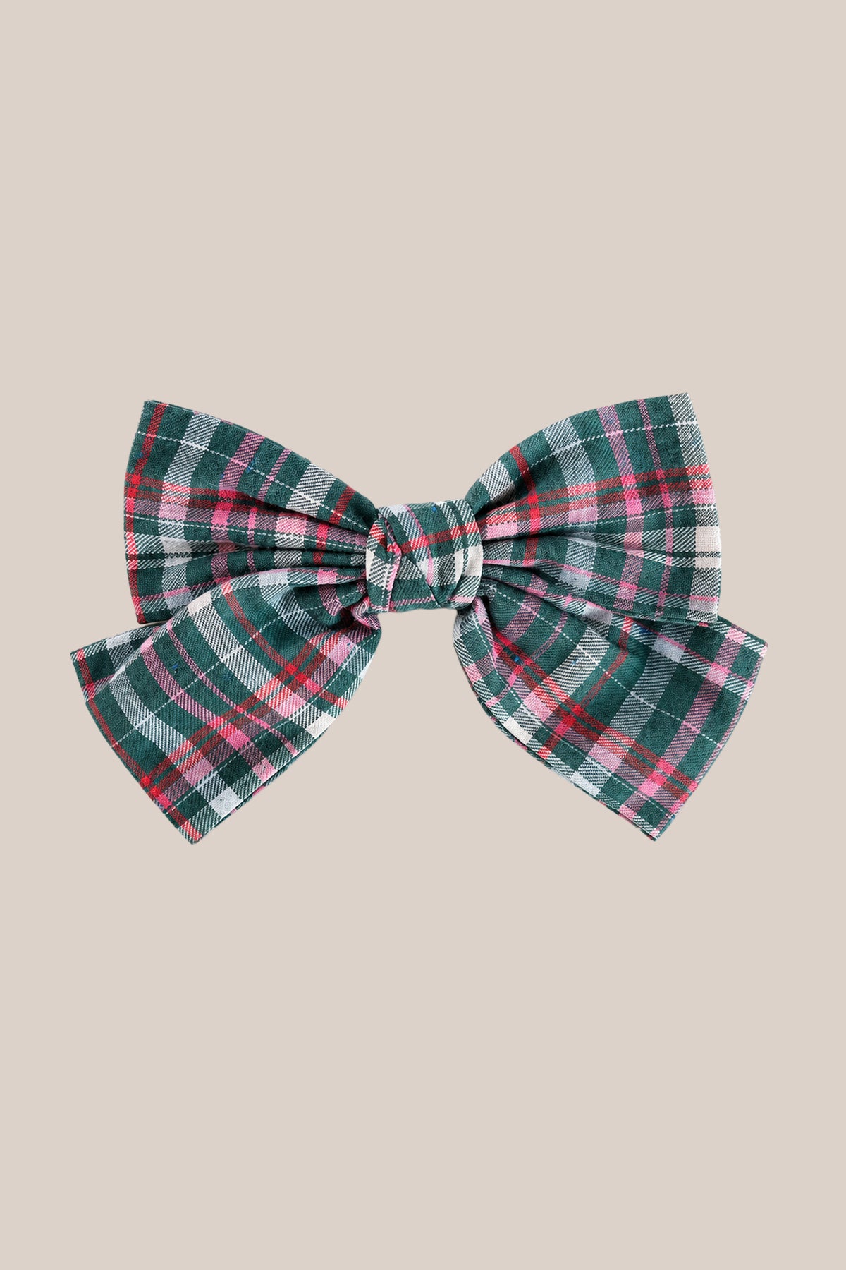 Hair Bows in Season's Greetings Plaid