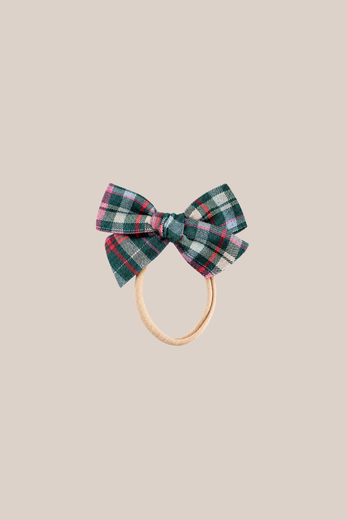 Hair Bows in Season's Greetings Plaid