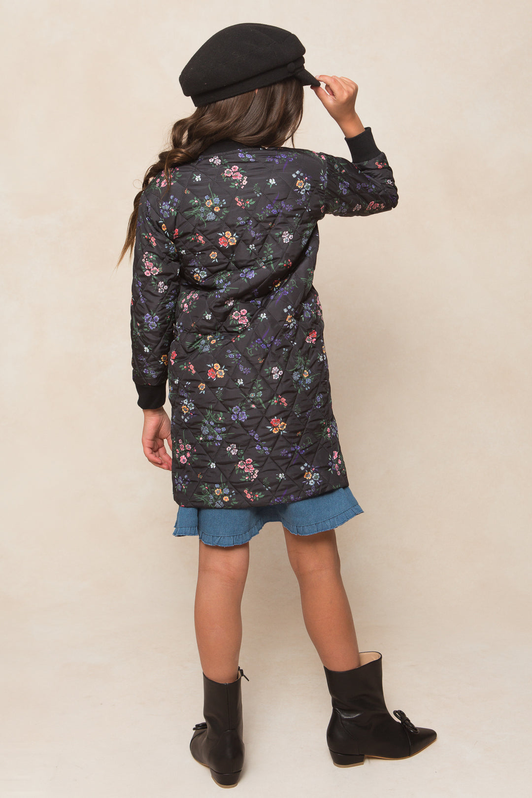 Mini Harlowe Quilted Jacket in Floral - FINAL SALE