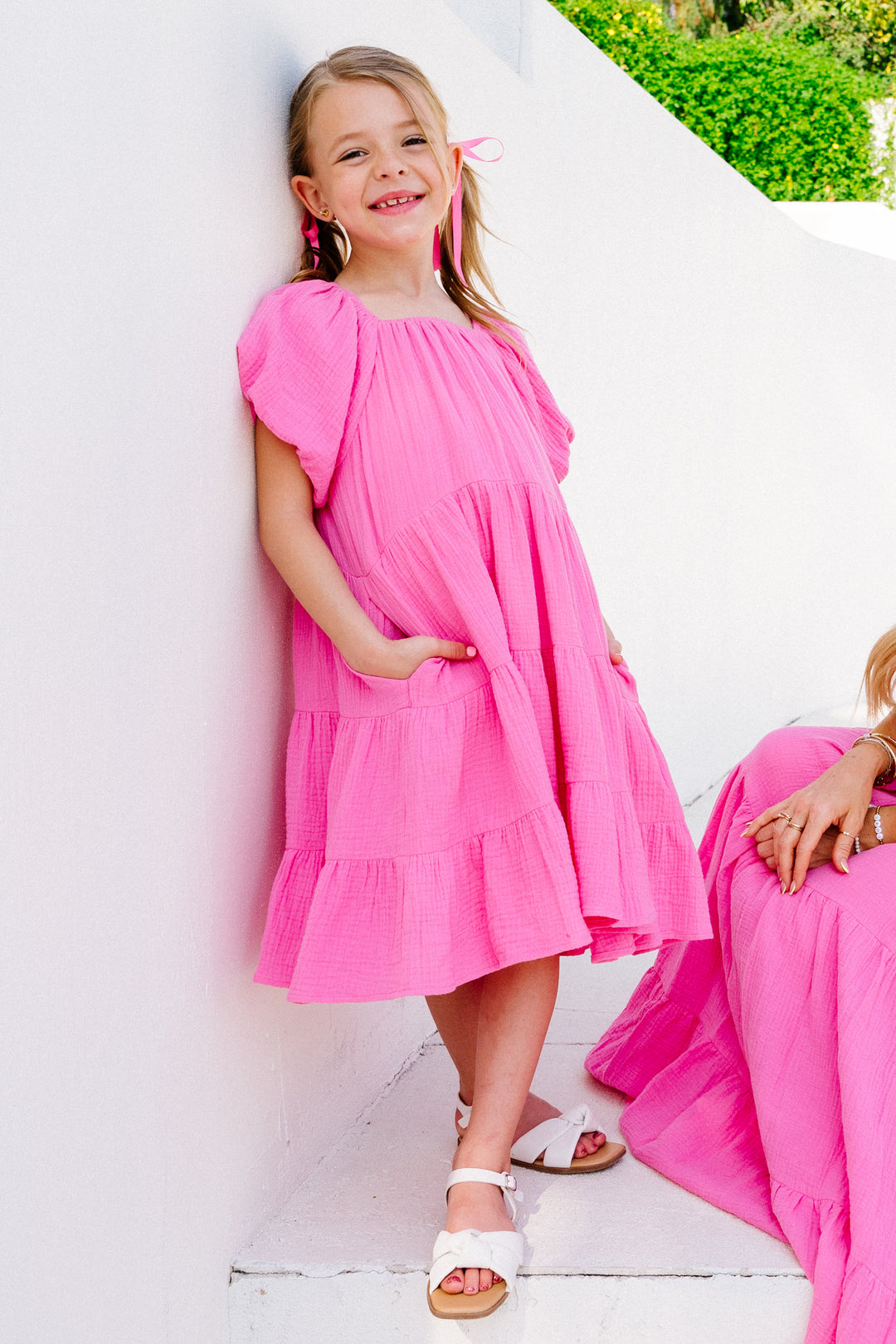Mini Harvey Dress in Pink