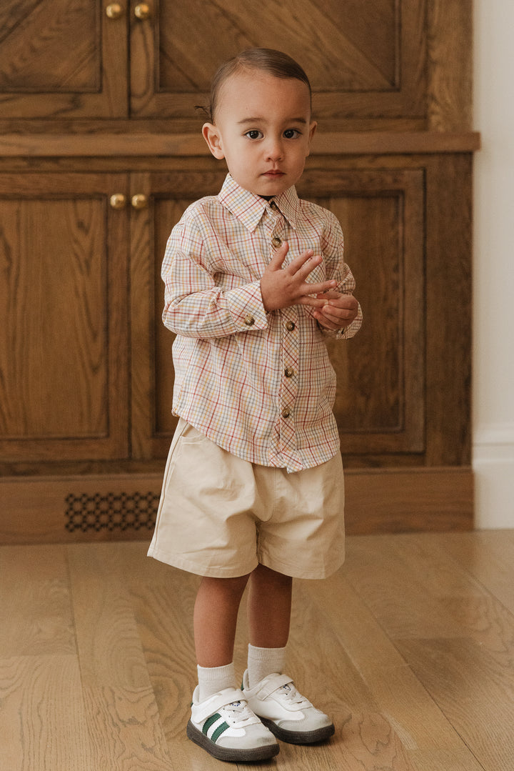 Boys John Shirt in Hattie Multicolor Gingham