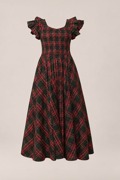 Hattie Dress in Evergreen Plaid | Modest Midi | Ivy City – Ivy City Co