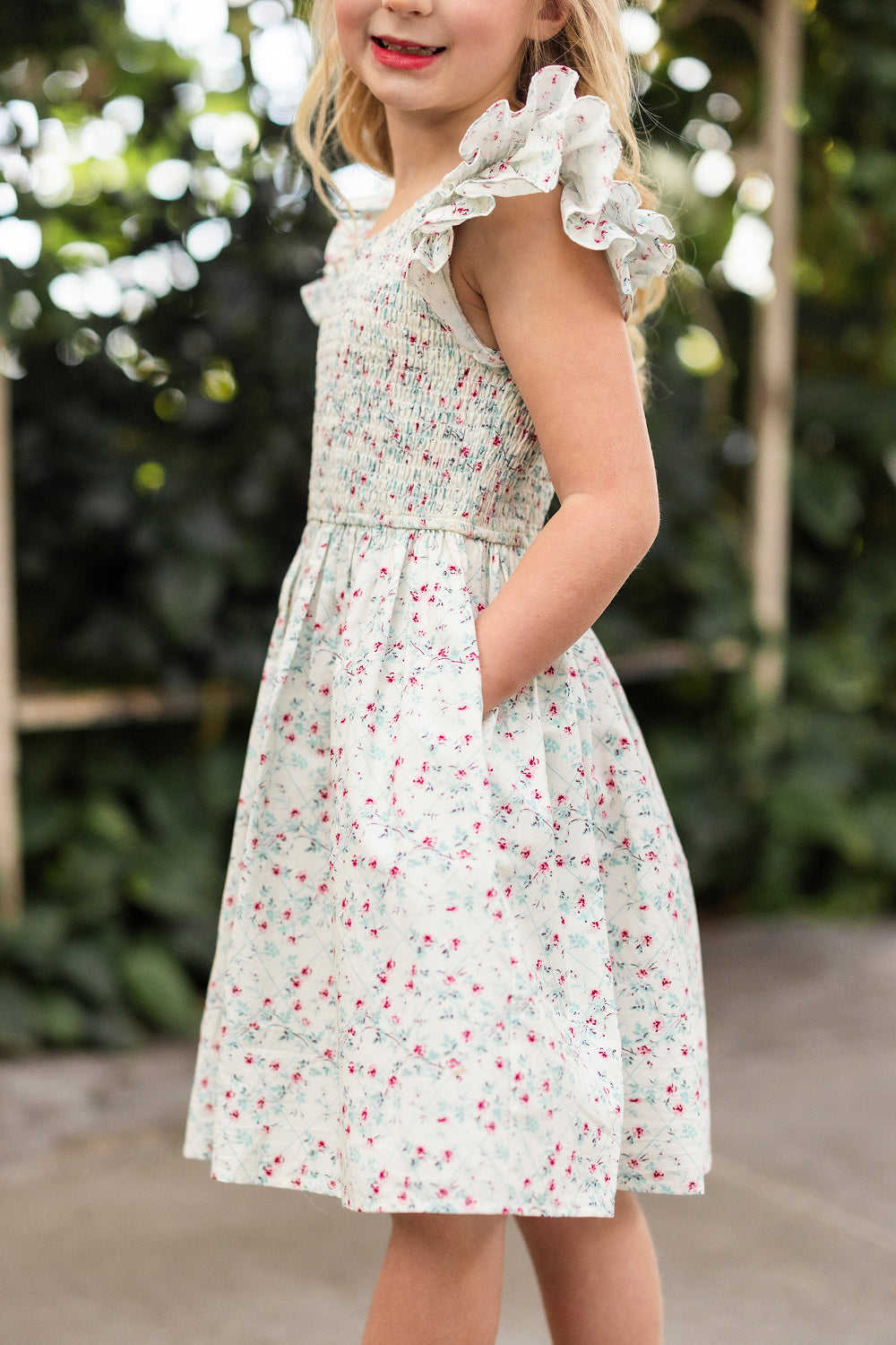 hattie mini dress Mini Hattie Dress in Pansy Trellis 13/14