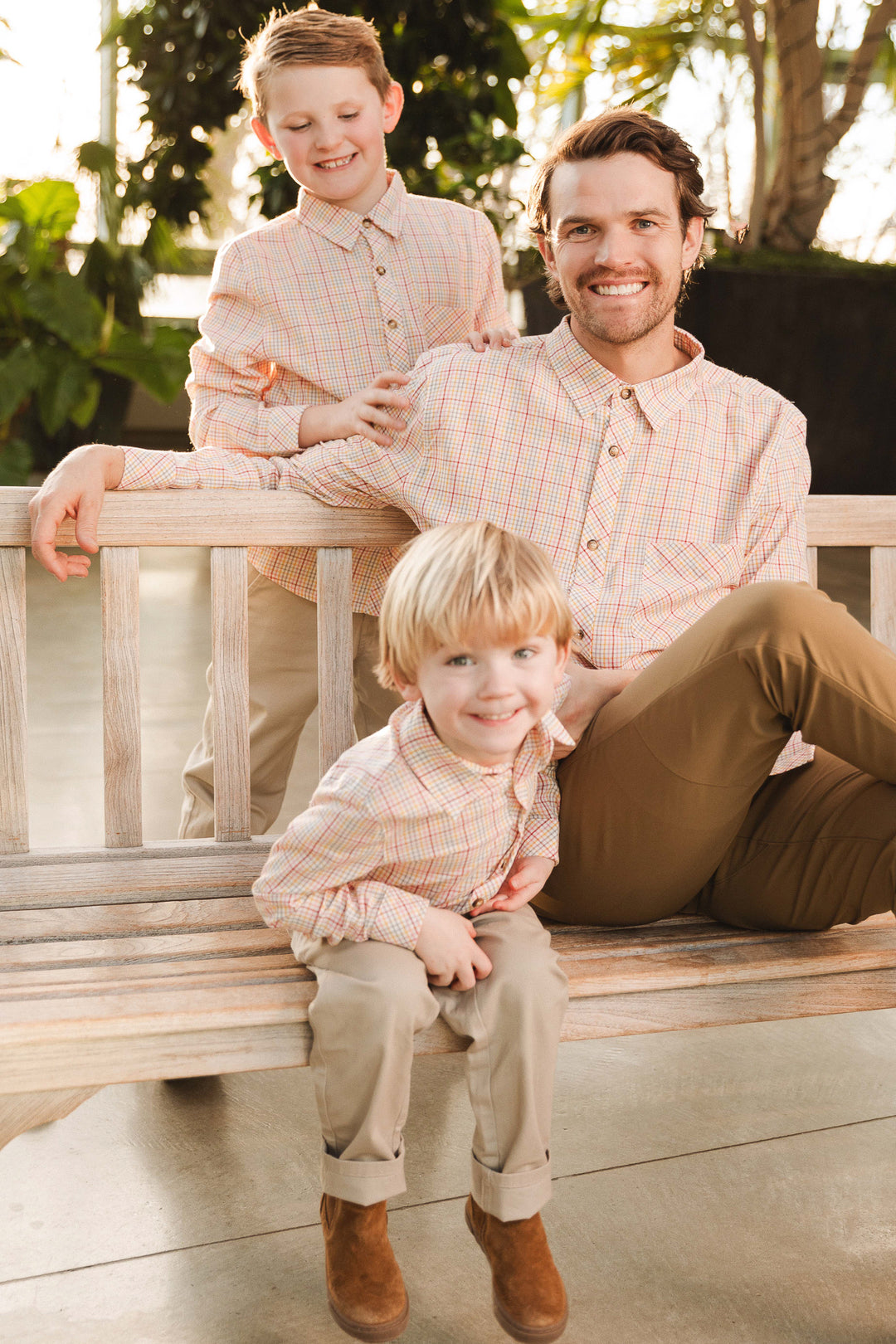 Boys John Shirt in Hattie Multicolor Gingham