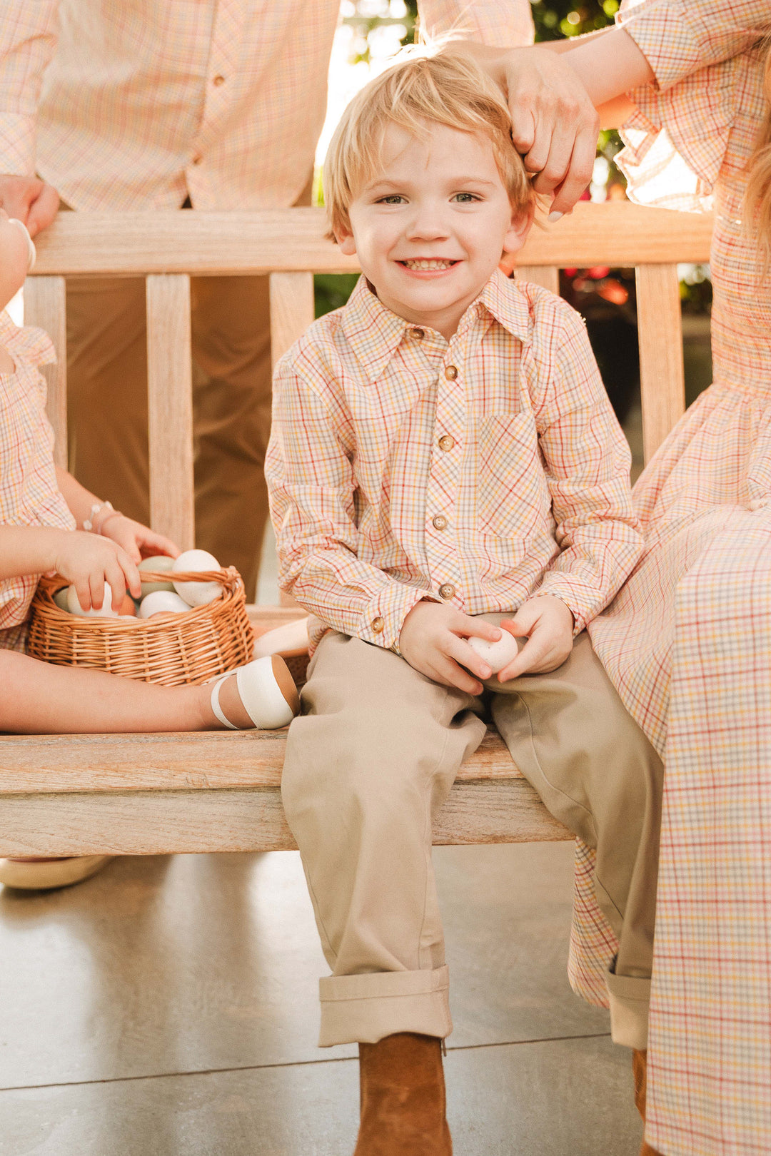 Boys John Shirt in Hattie Multicolor Gingham