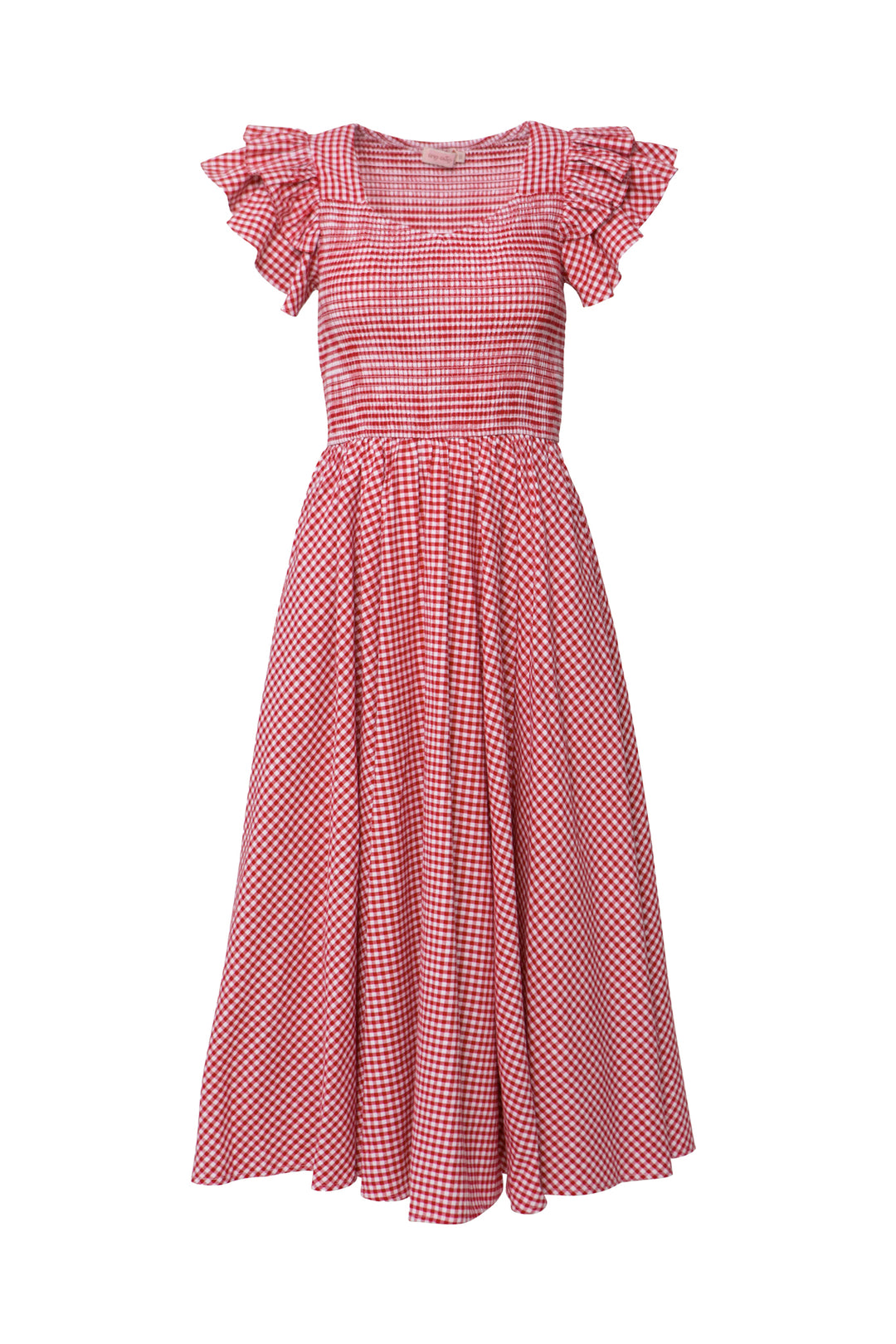 Hattie Dress in Red Gingham