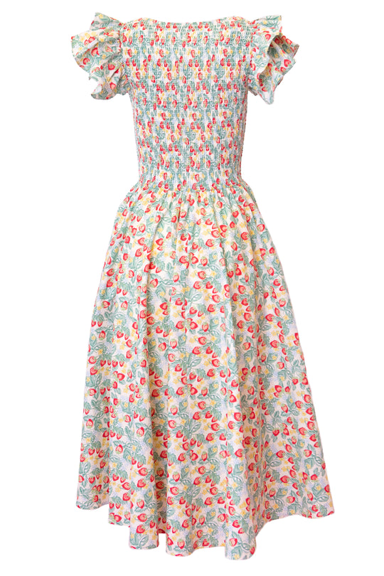 Hattie Dress in Strawberry