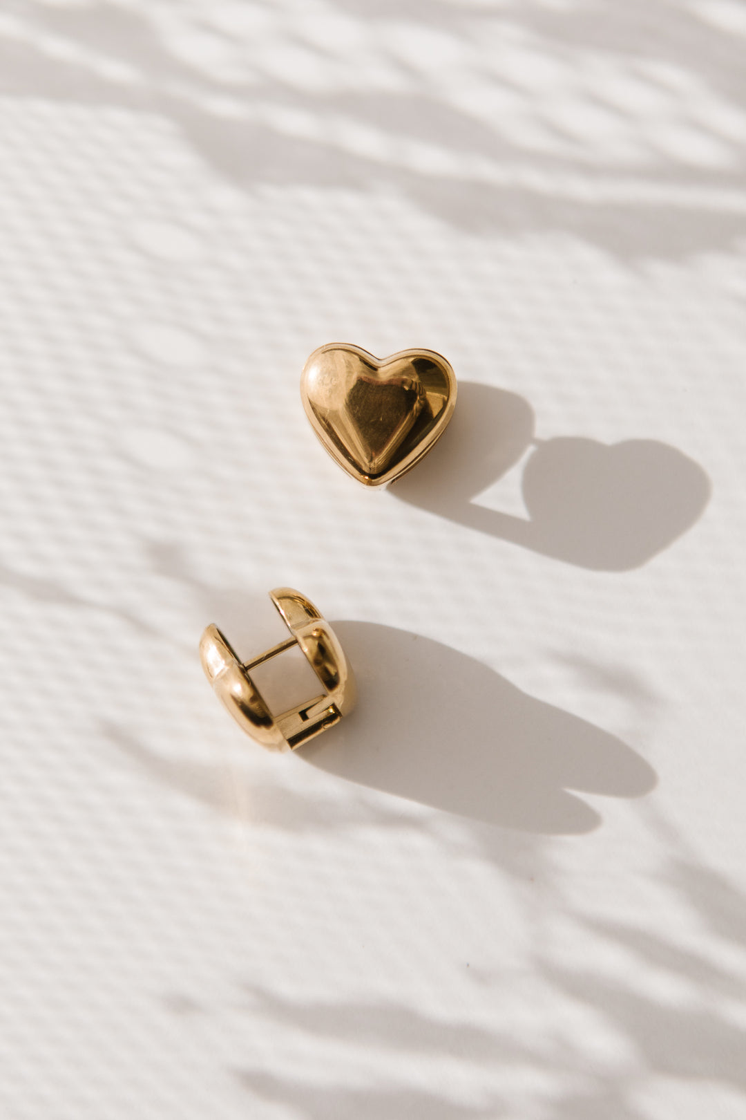 Heart Clamp Earrings