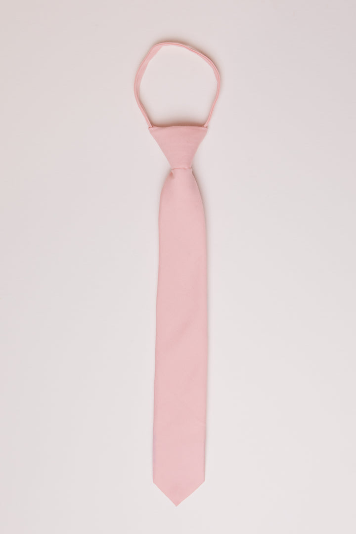 Max Boys Tie in Spring Pink-Mini