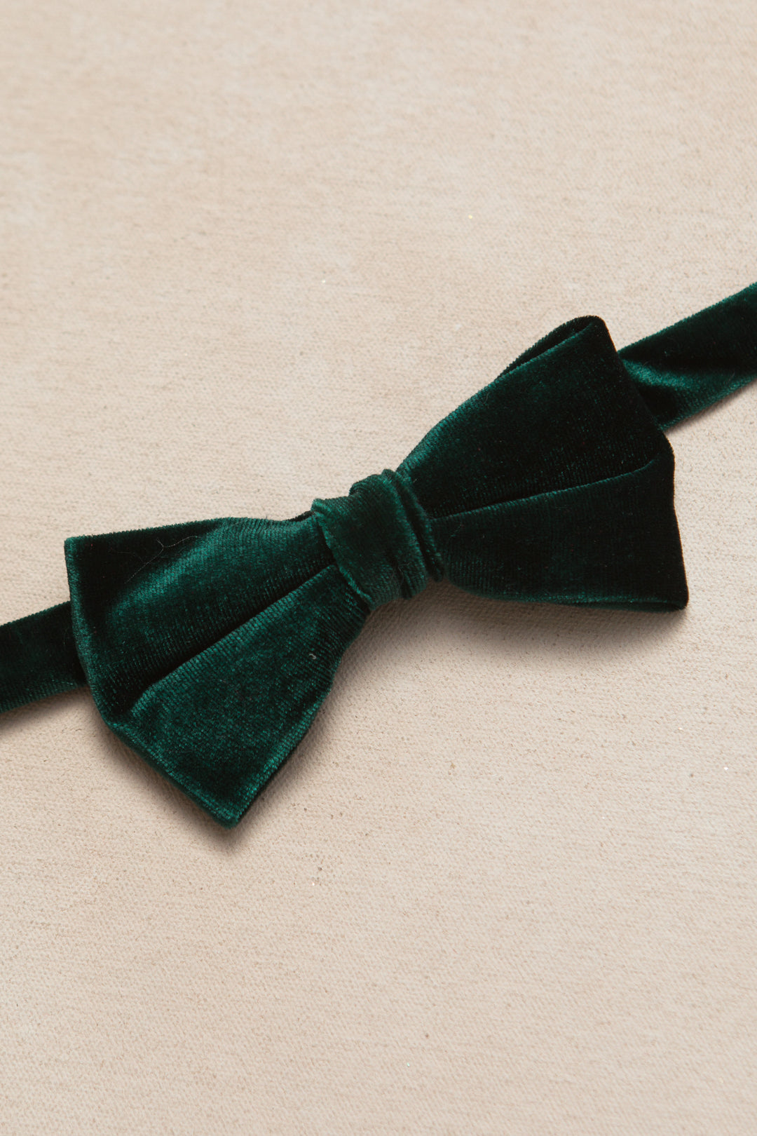 Bow Ties in Cleopatra Emerald Velvet - FINAL SALE