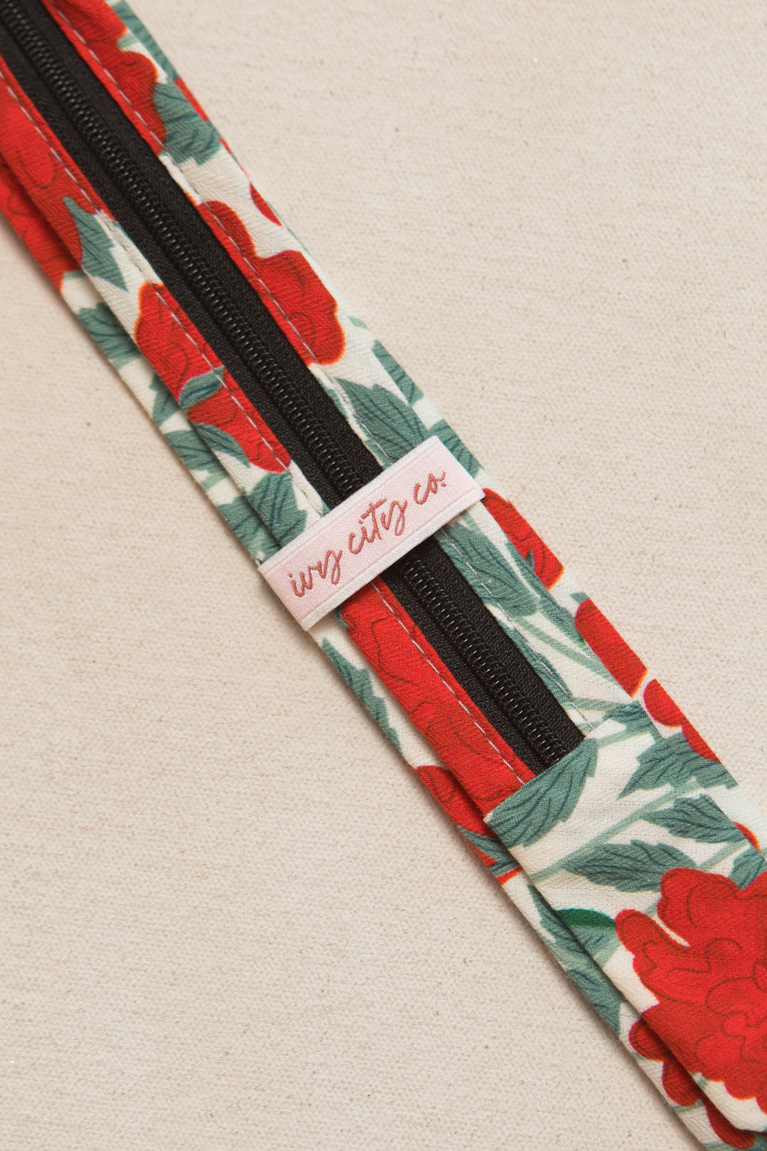 Ties in Roselyn Red Floral