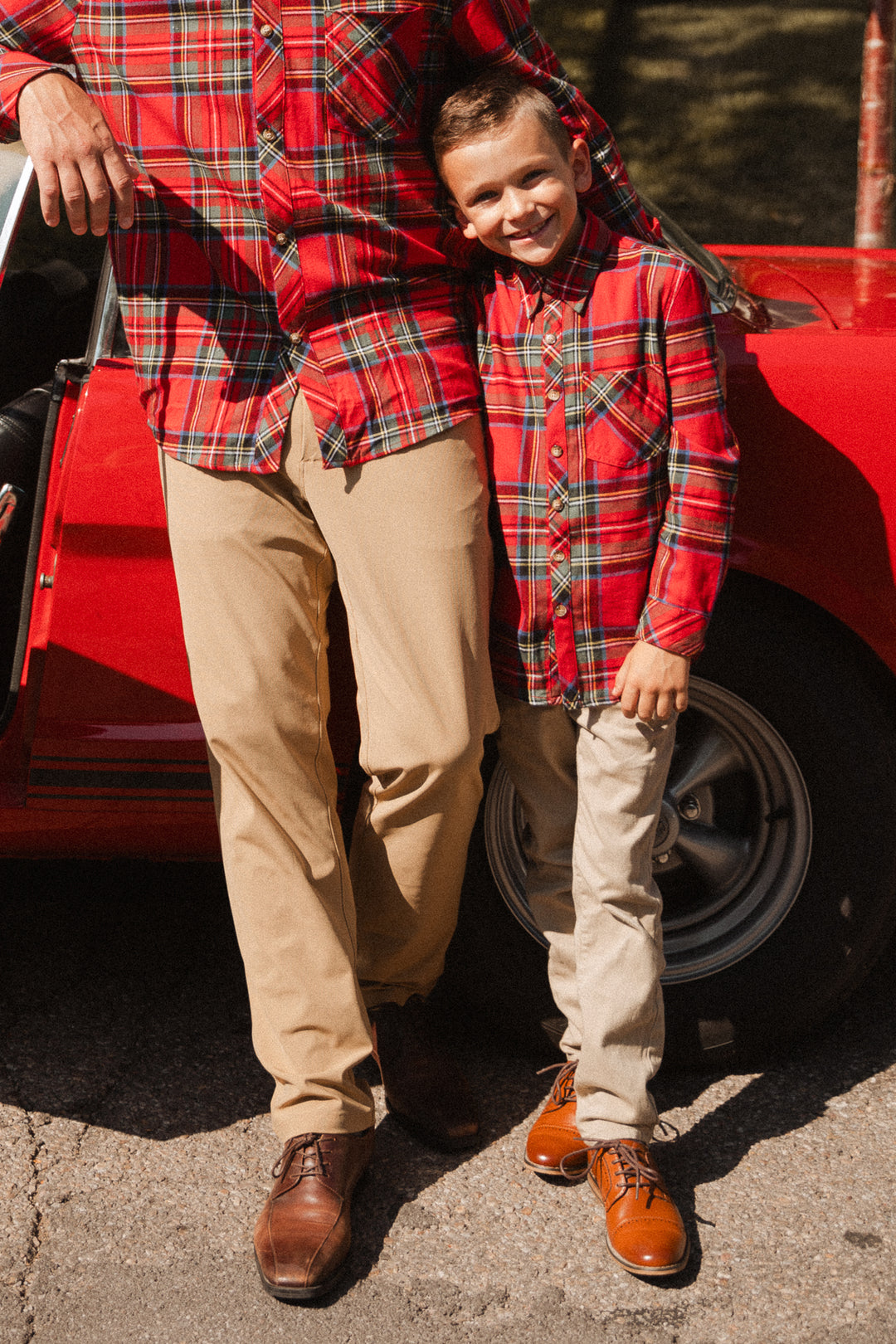 Boys John Shirt in Madeline Holiday Plaid