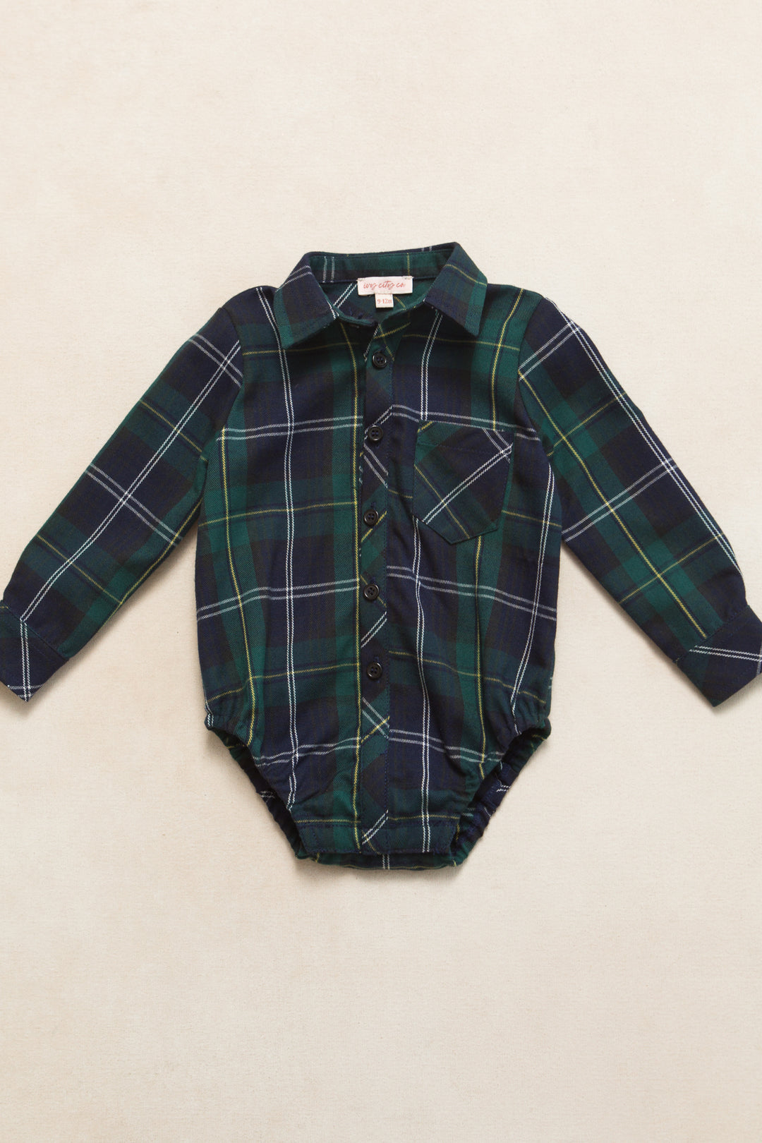 Baby Boys John Shirt in Connie Navy Plaid