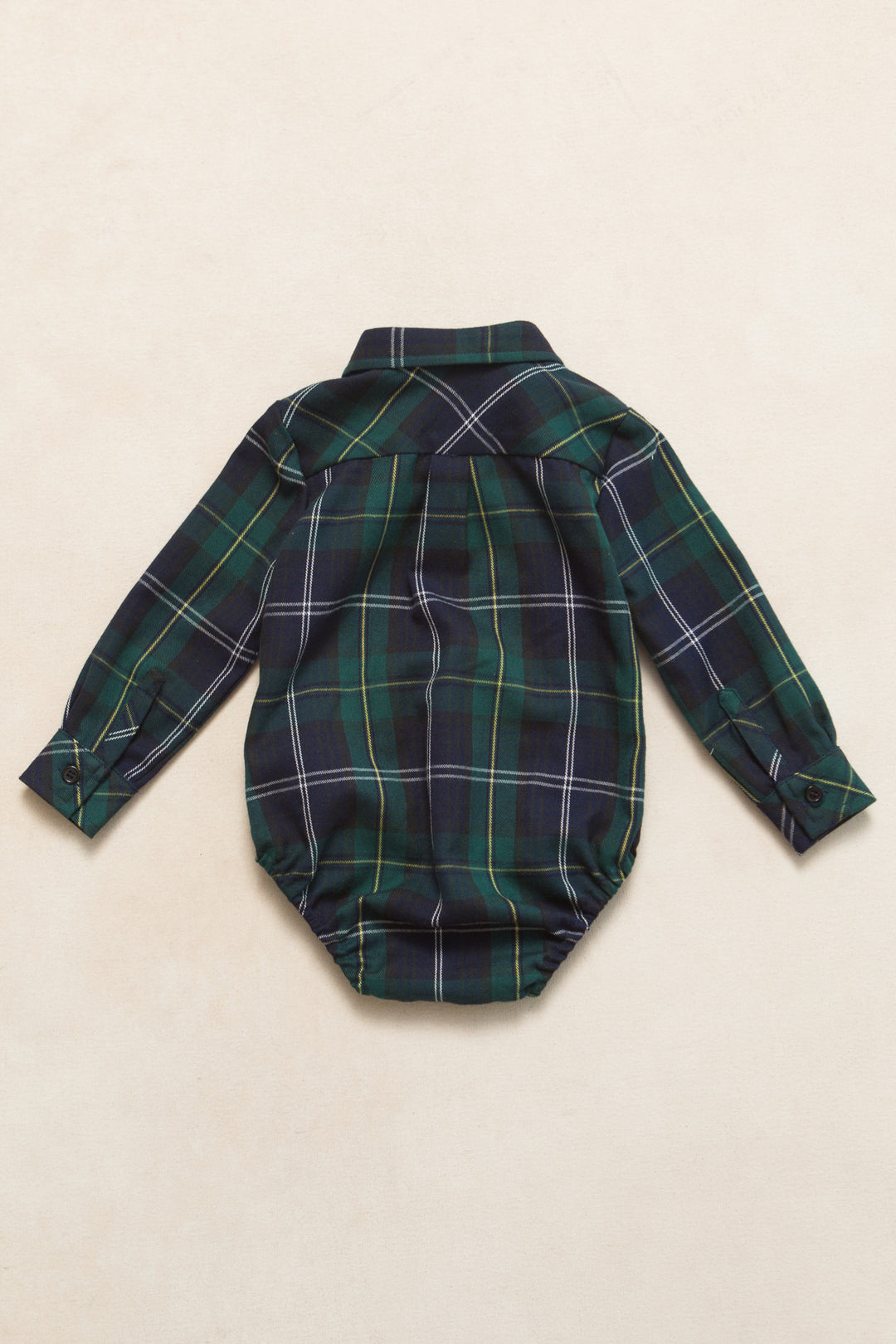 Baby Boys John Shirt in Connie Navy Plaid - FINAL SALE