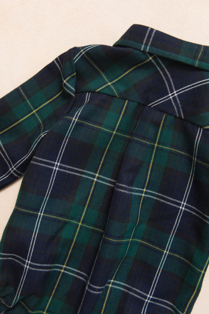 Boys John Shirt in Connie Navy Plaid - FINAL SALE