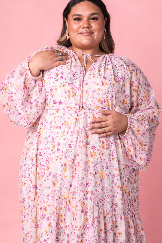 Imogen Dress in Blush
