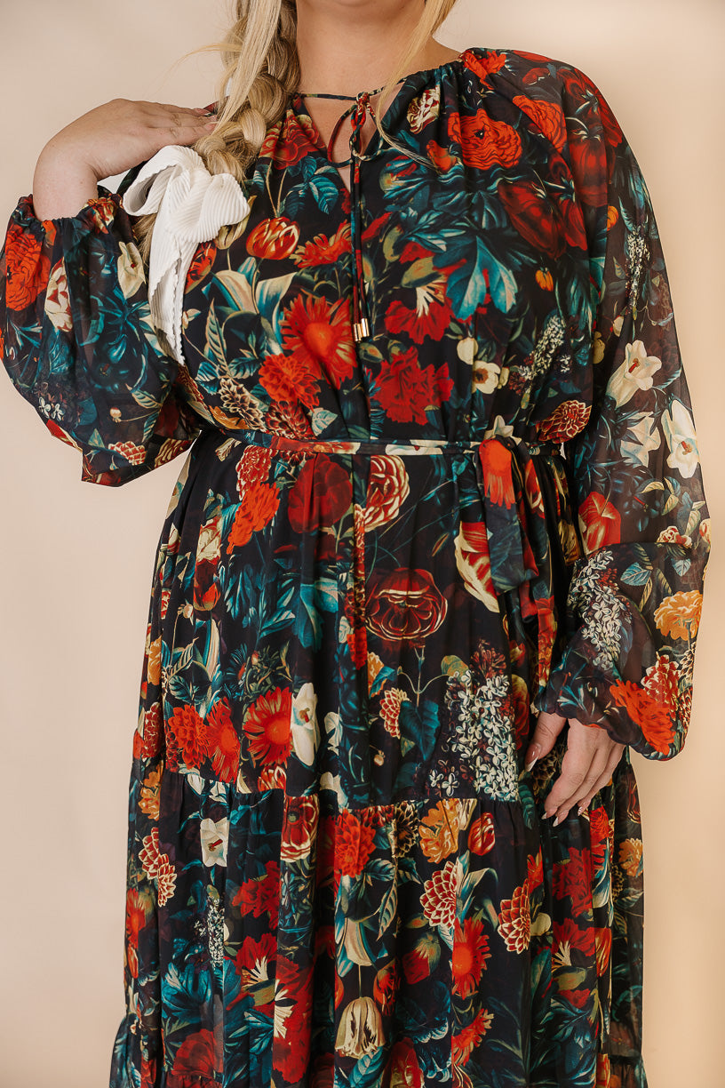 Imogen Dress in Moody Floral