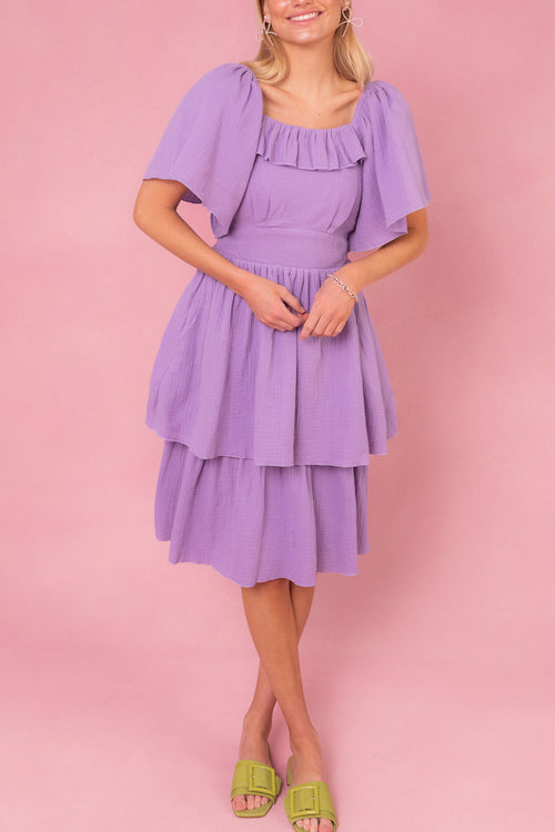 Iris Dress in Lavender