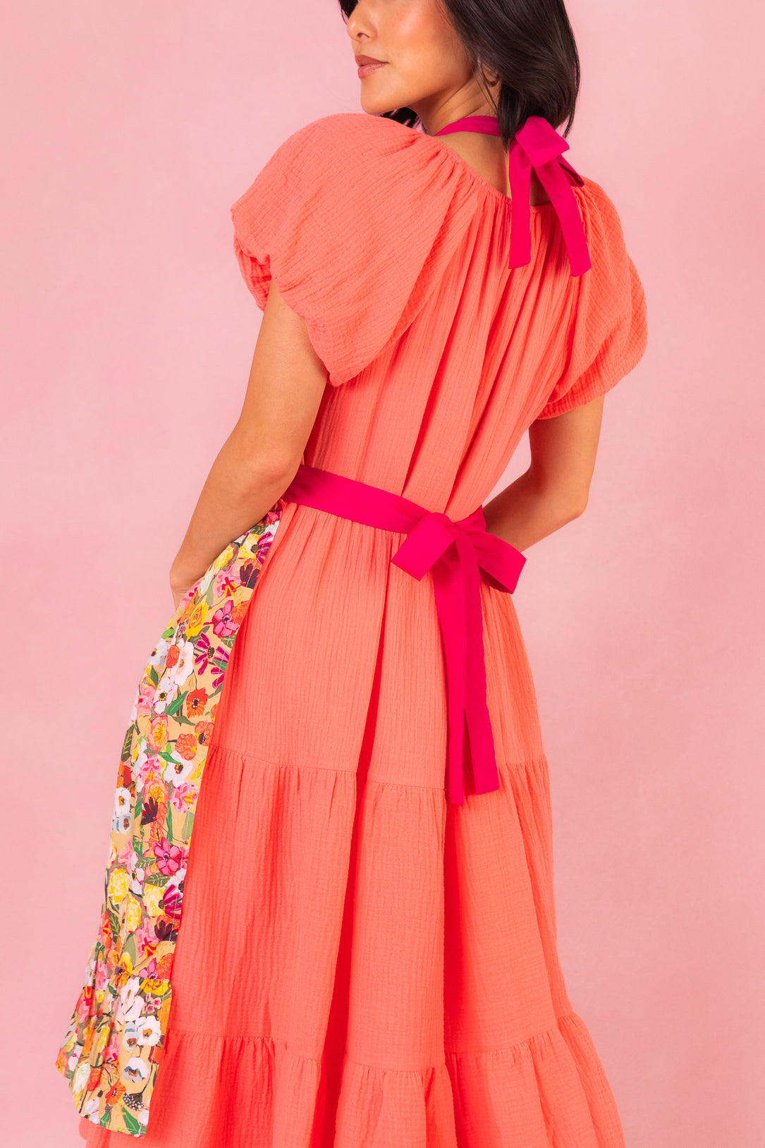 Ivy Apron in Virginia Floral Cotton