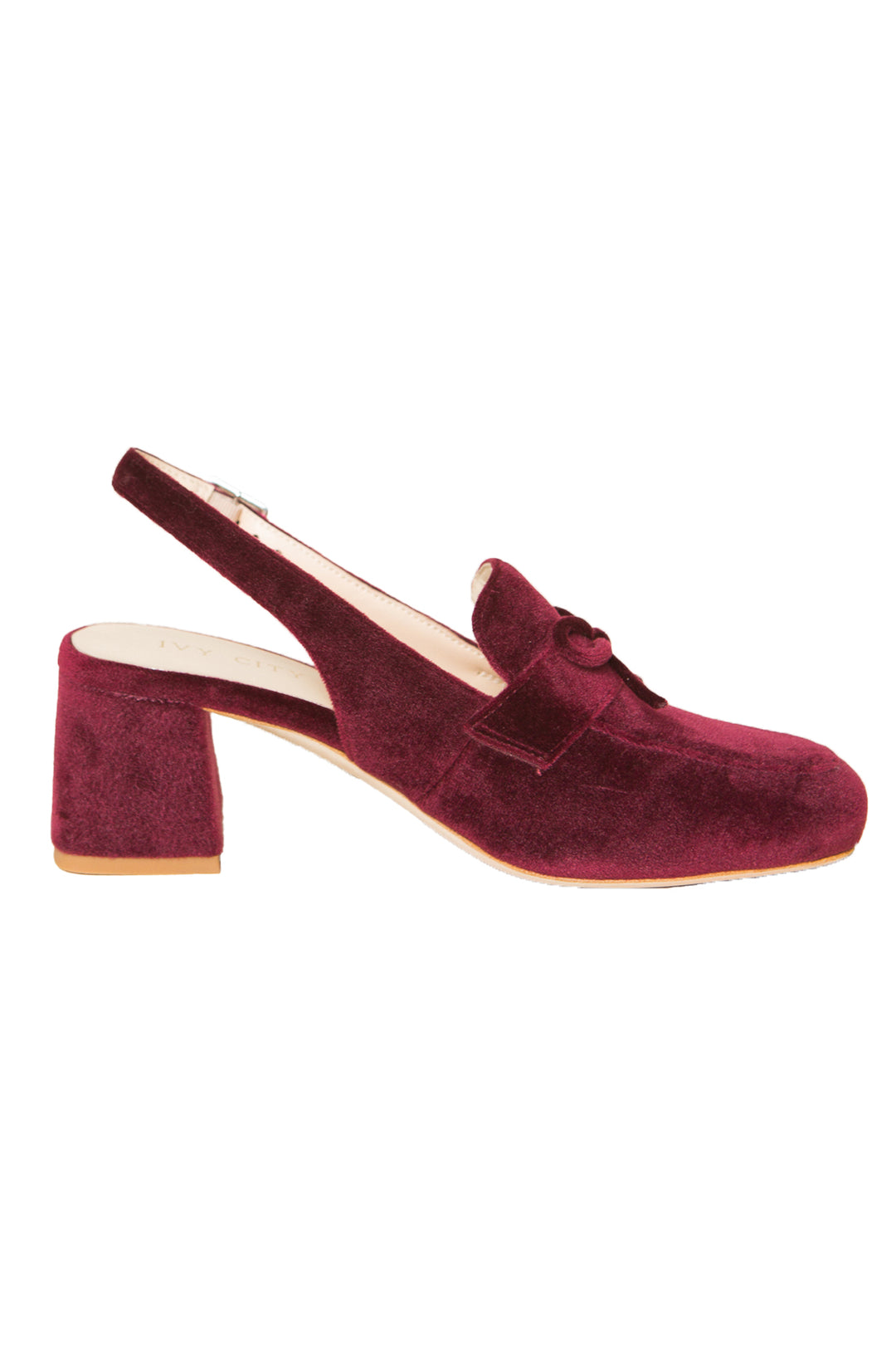 Ivy Bow Loafer in Wine