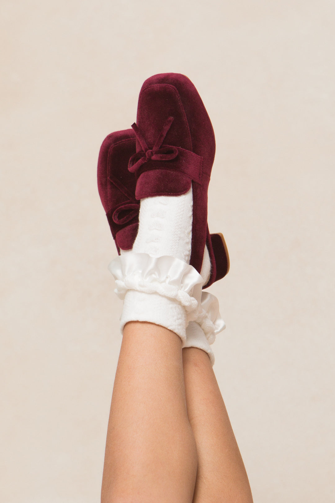 Mini Ivy Bow Loafer in Wine