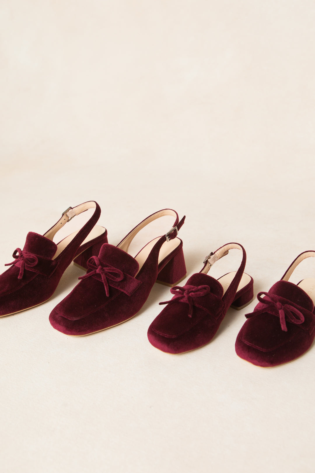 Mini Ivy Bow Loafer in Wine